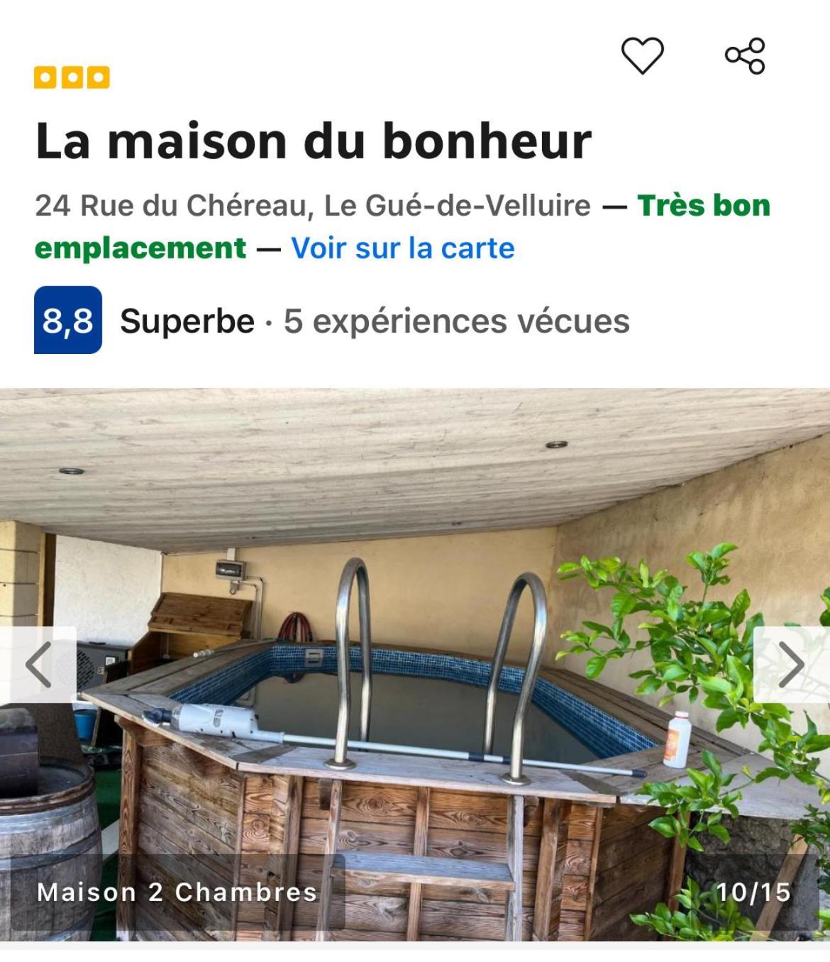 La Maison Du Bonheur Le Gue-de-Velluire Екстер'єр фото