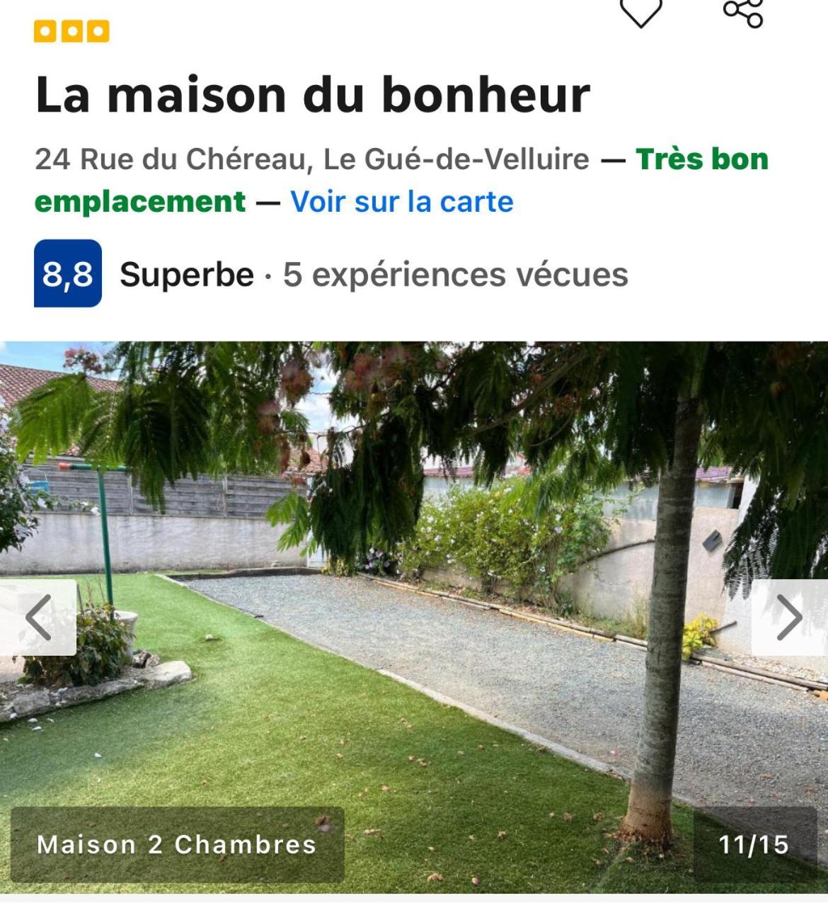 La Maison Du Bonheur Le Gue-de-Velluire Екстер'єр фото